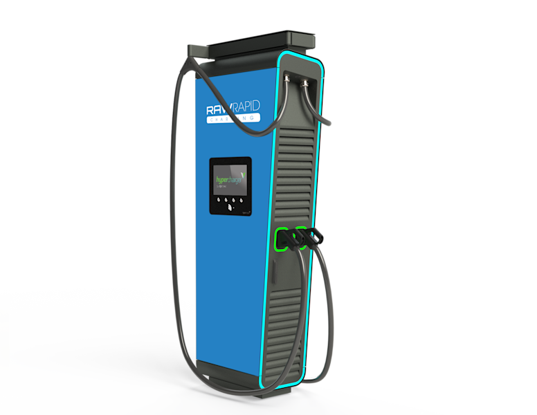 Front of a RAW Fast Charger
